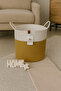 Multi-Purpose Jute Wicker Basket Set Bathroom Laundry Dirty Basket Decor Toy Organizer Basket - 5
