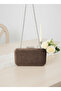 Brown Luxury Wavy Velvet Women's Evening Dress Bag - 7