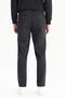 Wm01200001001 Black Men's Lyocell Fabric Slim Fit Chino Elastic Waist Trousers - 3