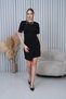 Women's Short Sleeve Pleated Dress - 3