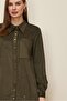 Shirt Collar Suede Tunic 46116 - 4