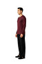 Ds Damat Maschio Cotton V-Neck Pajama Set Bordo - 3