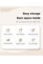 Four-tier plastic rolling storage cart with handle, multifunctional mobile organizing rack - 4