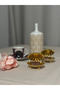 Gold Color Metal Oysters 6-Piece Coffee Soup Pot Set - 3