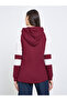 Burgundy Raglan Sleeve Hoodie - 4