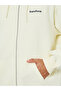 Men Cream Slogan Print Fleece Hoodie - 4