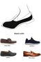 6 Pairs Men's No-Show Socks - Cotton Non-Slip Invisible Liners (EU 40-45) - 4