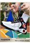 Men's Athlesiure Shoes, Classic Style Basketball Shoes, Comfort Breathable Running Shoes for Men, Fa - 6