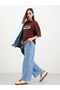 Women Oversized Brown Slogan Print T-Shirt - 2