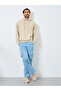 Men Beige Relaxed Fit Slogan Hoodie - 2