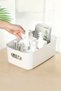 Sort 1 Piece Bathroom Organizer White Color Plastic Multi-Purpose Bathroom Kitchen Office Organizer - 2