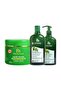 Moringa & Avocado Power Green Shampoo, Conditioner & Hair Mask Bundle with Shea Butt