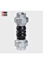 Double Sphere Threaded Flexible Pipe Fitting - Rubber Expansion Connector (2 Inch) - 5