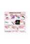 Solid Nail Glue Gel, Clear Acrylic Press On Nails Adhesive, UV Light Cured Hard Gel for Fake Tips, 1 - 7