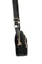 Black - Black Suede Women's Crossbody Bag Sp1201 - 3