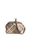 Khaki - Brown Plaid Women's Crossbody Bag Sp745 - 5