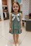04-12 Year Old Chanel Fabric Dress - Green