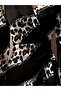 New Season Modal Fabric Women Double-Breasted Collar Asymmetric Cut Leopard Pattern Mini Dress - 2
