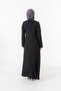Black Lace Hidden Zipper Hijab Ferace Zrny 5508-25 - 6