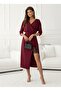 Women's Long Sleeve Double-Breasted Collared Side Ruched Midi Imported Crepe Dress - 4
