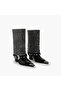 Womens Embellished Block Heel Cowboy Boots - 3