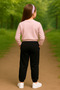 Mişil 213-12-25 Girl's 3 Thread Count Fleece-Lined Comfortable Fit Elastic Cuffed Sweatpants Age 8/12 - 6