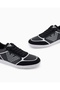 Men's Lace-Up Brand Logo Sport Style White-Black Sneaker - 5