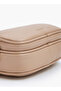Solid Crossbody Bag with Detachable Strap - D 7.5 cms - 5