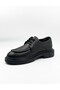 100% Genuine Leather Black Casual Comfortable Classic Men's Shoes - Non-Slip Sole - 3