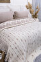Sole Muslin Bedspread Set, 4-Layer 100% Cotton Jacquard Woven, Muslin Blanket Set 240X260 cm