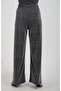 Silver Glitter Droplet Waist Tied Pants - 5