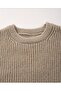 Women's Knitted Circular Neck Sweater - 2