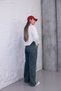 Denim Pants with Stripes and Button Details - 4