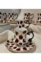 Kivilcim Porcelain Hand Painted Coffee Cup Set