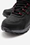 Men's Hooked Trekking Shoes; Black Smoke Red - 3