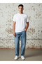 Men Regular Fit Crew Neck Short Sleeves Applique T-shirt - 2