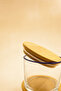 Vetro - Set of 6 Glass Breakfast Bowls with Bamboo Lids 220 Cc - 6