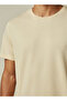 Men Slim Fit Crew Neck Short Sleeves Popcorn Textured T-shirt - 4