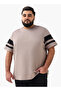 Men Regular Fit Crew Neck Short Sleeve Tape Detail T-shirt