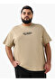 Men Regular Fit Crew Neck Short Sleeve Slogan Print T-shirt