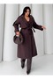 Women's New Season Extra Long Thick Winter Cashmere Coat - 130cm - 4