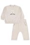 Sleepy Bear Teddy Bear Embroidered 6-18 Months Set - Beige 18-24 Months