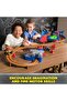 Supercharge Speedway Playset - Includes Megalodon & El Toro Loco, 1:64 Die-Cast Trucks - 5