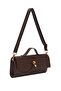 Women's Brown Knitted Model Hand and Shoulder Bag - 4