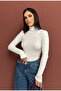 Full Collar Long Sleeve Crop Bluse - 6