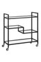 OneDcor Metal Serving Trolley for Home, Restaurant, and Hospitality - Rolling Cart for Tea Service - 5