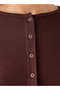 T-shirt with Ribbed Texture and Round Neck - 3
