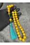 Large Size Rope Tasseled High End Tightening Amber Prayer Beads