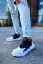 Yg115 Literide Men's Casual Lace-Up Leather Sports Sneaker Shoes Cbt - White/Blue/Black - 3