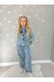 Girls' Denim Set, Top and Bottom Set, Soft and Flexible Cotton, Ninety Percent Cotton, Transitional and Festive